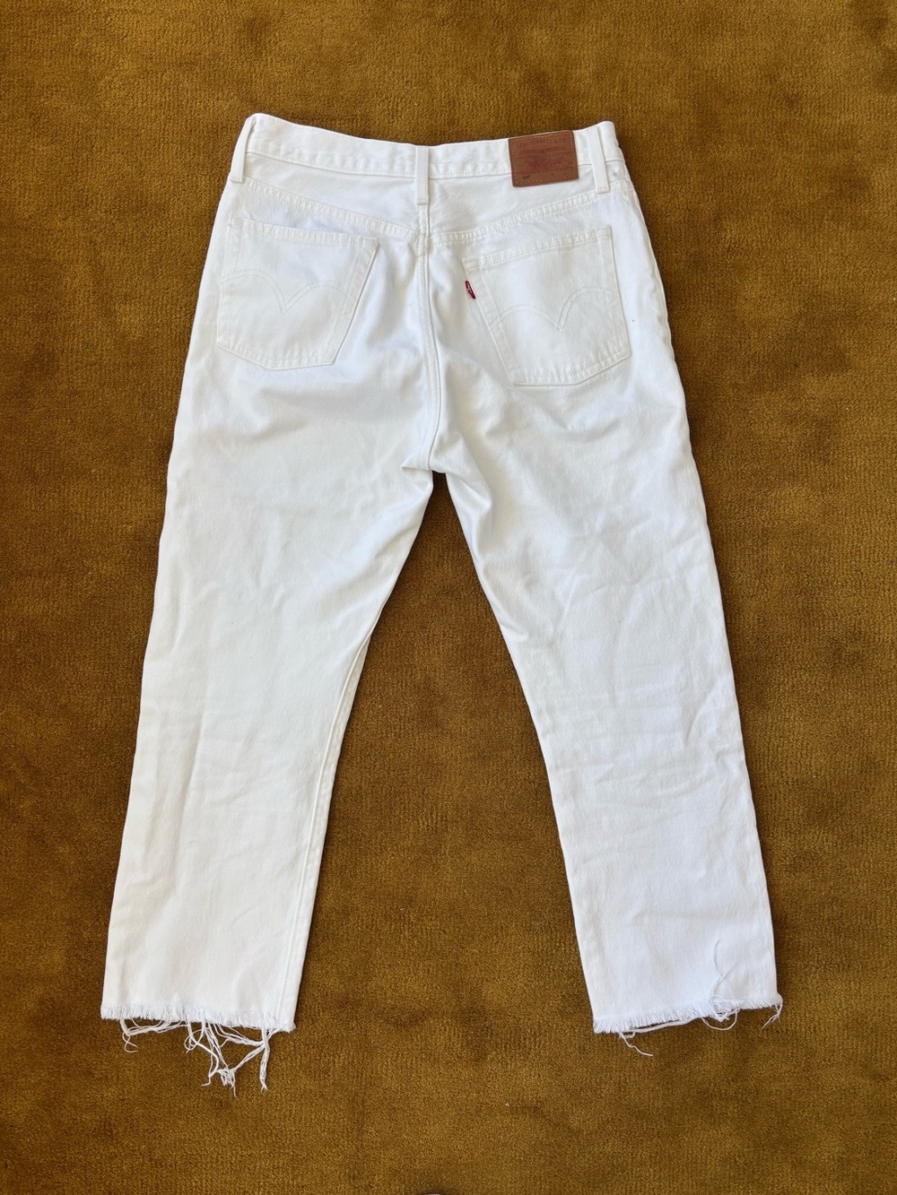 White 501 Levis Jeans